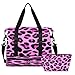 STAYTOP Fashion Leopard Print Gym Bag for Women & Men,Waterproof Sports Travel Duffel Bag, Weekender Overnight Bag with Wet Pocket for Travel, Gym, Yoga,Swimming