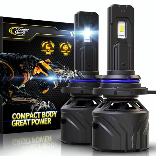 Image of Cougar Motor 9012 Bulbs, HIR2 Fog Lights 6500K White Non-Polarity 9012 Fog Bulb or Off-Road Use Plug and Play - Pack of 2