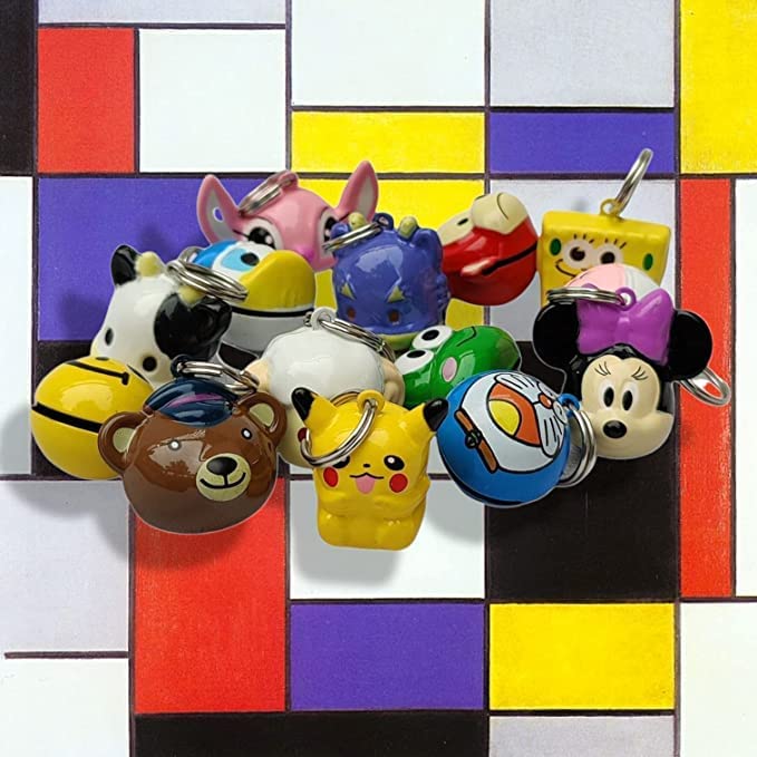 Doraemon Face Collar Charm Bell for Pets - Pack of One