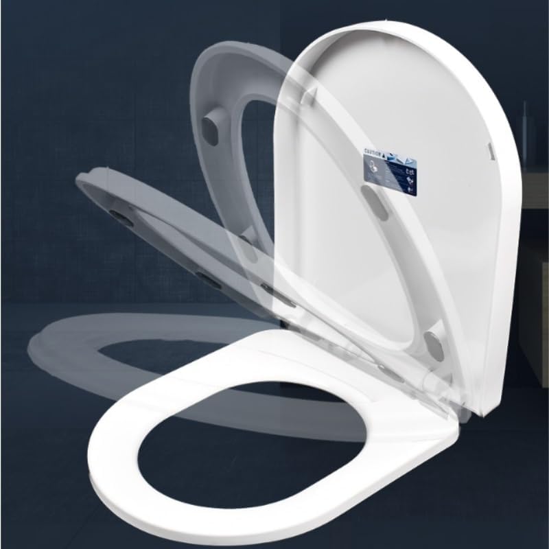 Toilet Seats Cover Slow Down U Shaped Thickened Resin Bidet(33.5 * 40cm)