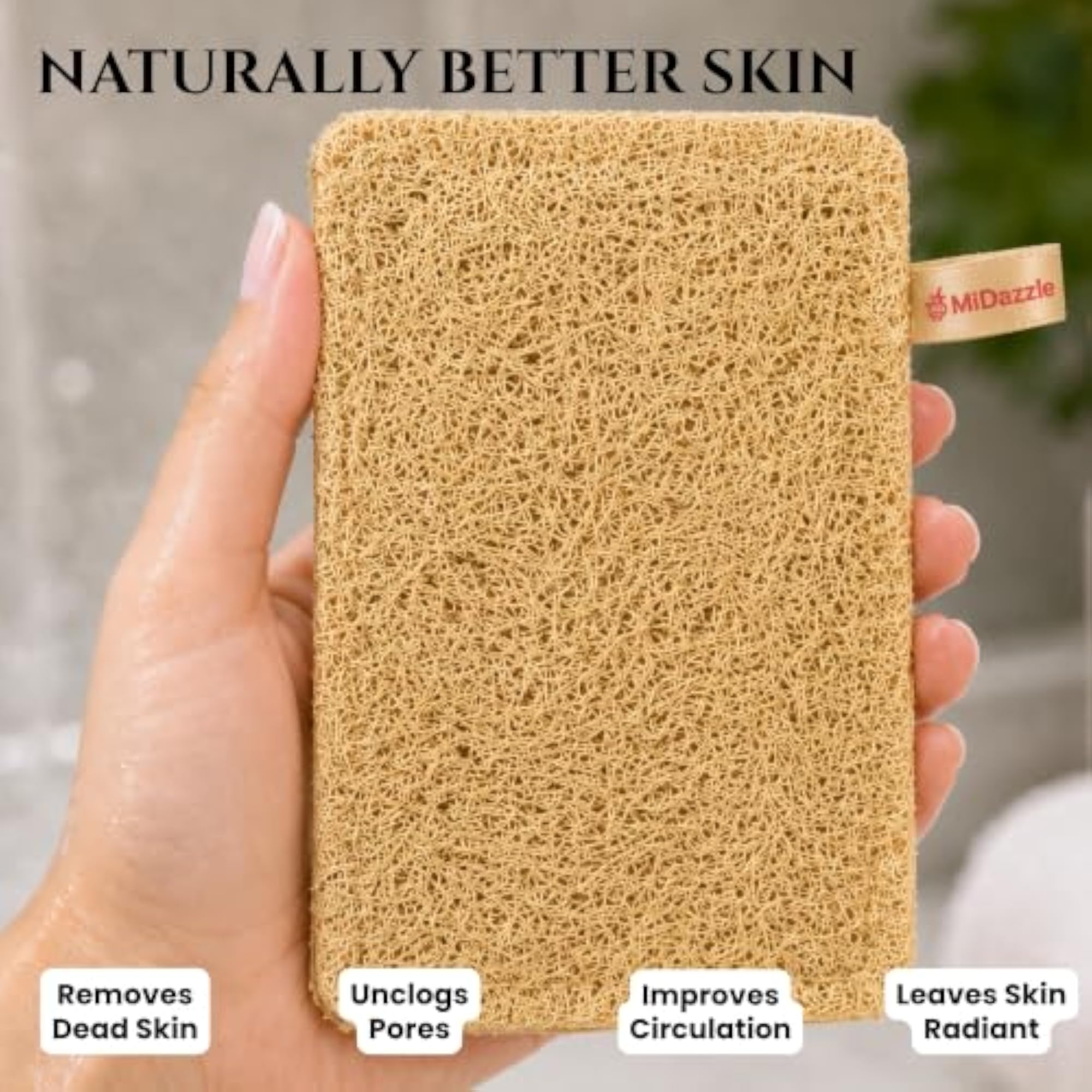 Natural Sun Dried Bath Loofah Pack of 2