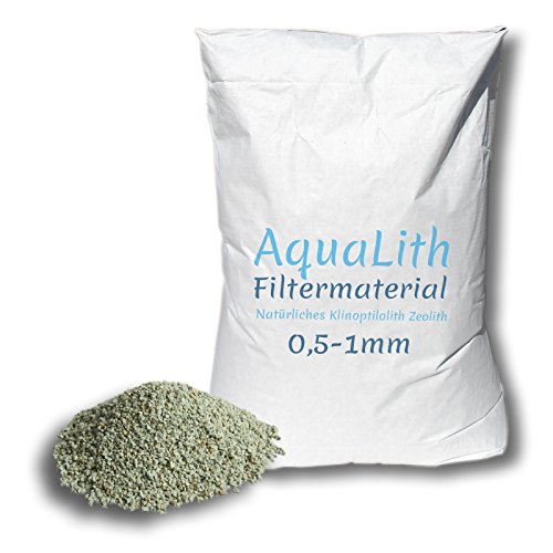 25 kg matériau filtrant zéolite 0.5-1 mm pour les étangs, les étangs de...