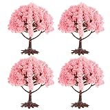 mesas elevables color cerezo Decoración creativa: el conjunto incluye varias piezas que se pueden combinar entre sí, lo que le brinda la libertad de crear una exhibición única, decoración de paisaje o maqueta de árbol