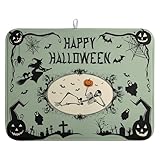 Accessoires de cuisine : la surface du tapis de séchage d'Halloween est imprimée avec de jolis motifs de sorcière et de citrouille. Le design unique peut créer une forte atmosphère d'automne et d'Halloween pour les comptoirs de cuisine et les environnements domestiques. Ce joli tapis de vaisselle d'Halloween surprendra votre famille et vos amis, ce qui en fait le cadeau de vacances parfait pour eux