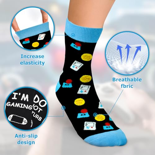 Dealswin Stocking Stuffers for Teen Boys, Chritmas Gifts for Men boyfriend Dad, Do Not Disturb I'm Gaming Funny Gamer Socks - Image 5