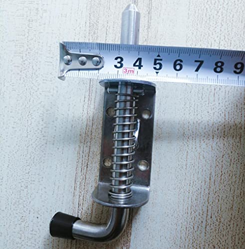 Banchelle Spring Latch Pin Shed Latch 304 Durable Stainless Steel For Door Gate Van Container 2 Pieces (128 Mm) #TOP3