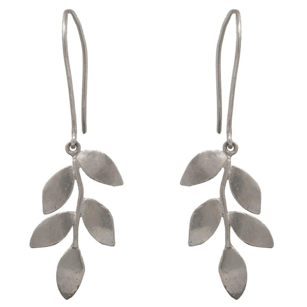 UNNIYARCHA Silver Leaflets Earrings for Women Pure Silver 925, Sterling Silver Jewellery with Certificate of Authenticity & 925 Earrings for Women Silver� (B0B5RSY2L2) Amazon Price History, Amazon Price Tracker
