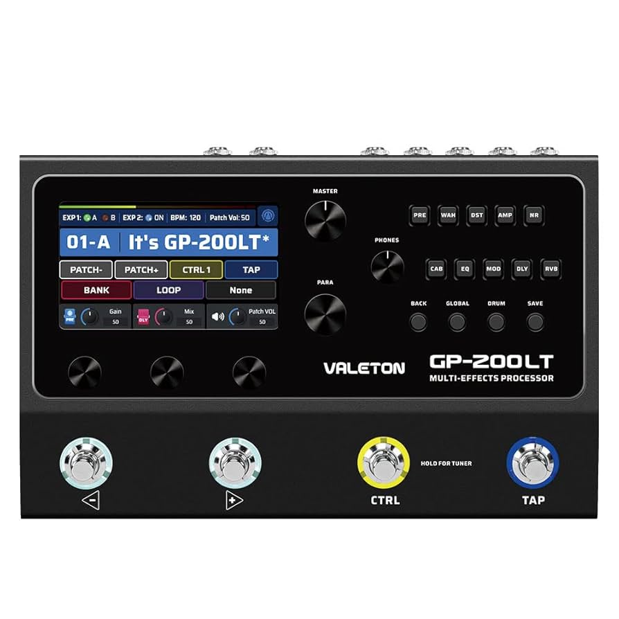 Valeton GP-200LT マルチエフェクトプロセッサー Amazon.com: Valeton GP-200LT Multi Effects Pedal Multi