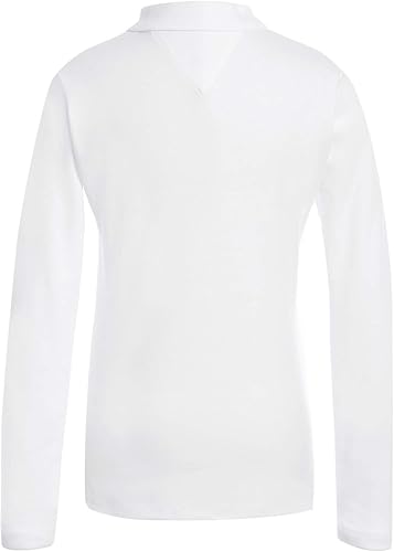 Miniatura 2 de Tommy Hilfiger Camisa polo de manga larga entrelazada para niñas