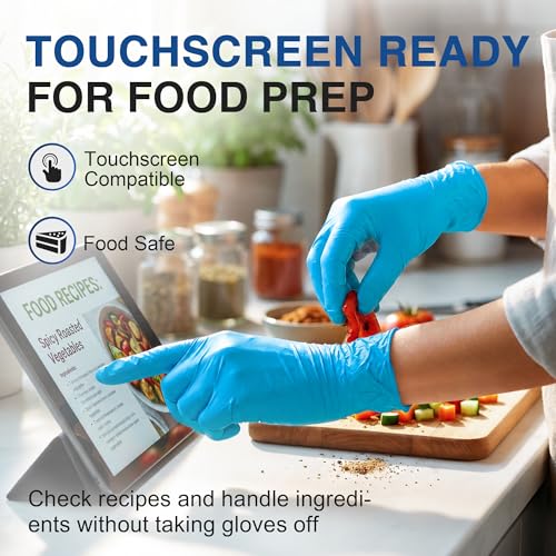 Image of Schneider Black Nitrile Gloves, Gloves Disposable Latex Free, Powder Free