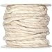 Produktbild 10m Wollschnur mit Juteseele Wollband Wolle Dekowolle Filzkordel D ca. 5mm, Farbe:creme