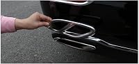 Baceyong 2db Rozsdamentes Kipufogó Trim Mercedes C-Class W205 Chrome Sportlook 8