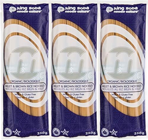 Millet & Brown Rice Pasta Noodles, 3-Pack -Organic & Gluten Free