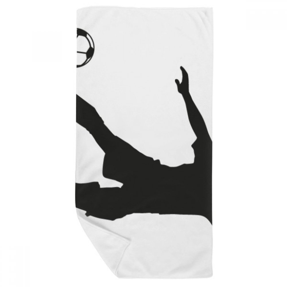 Serviette de bain football sport gant de toilette multicolor 35x70cm douche