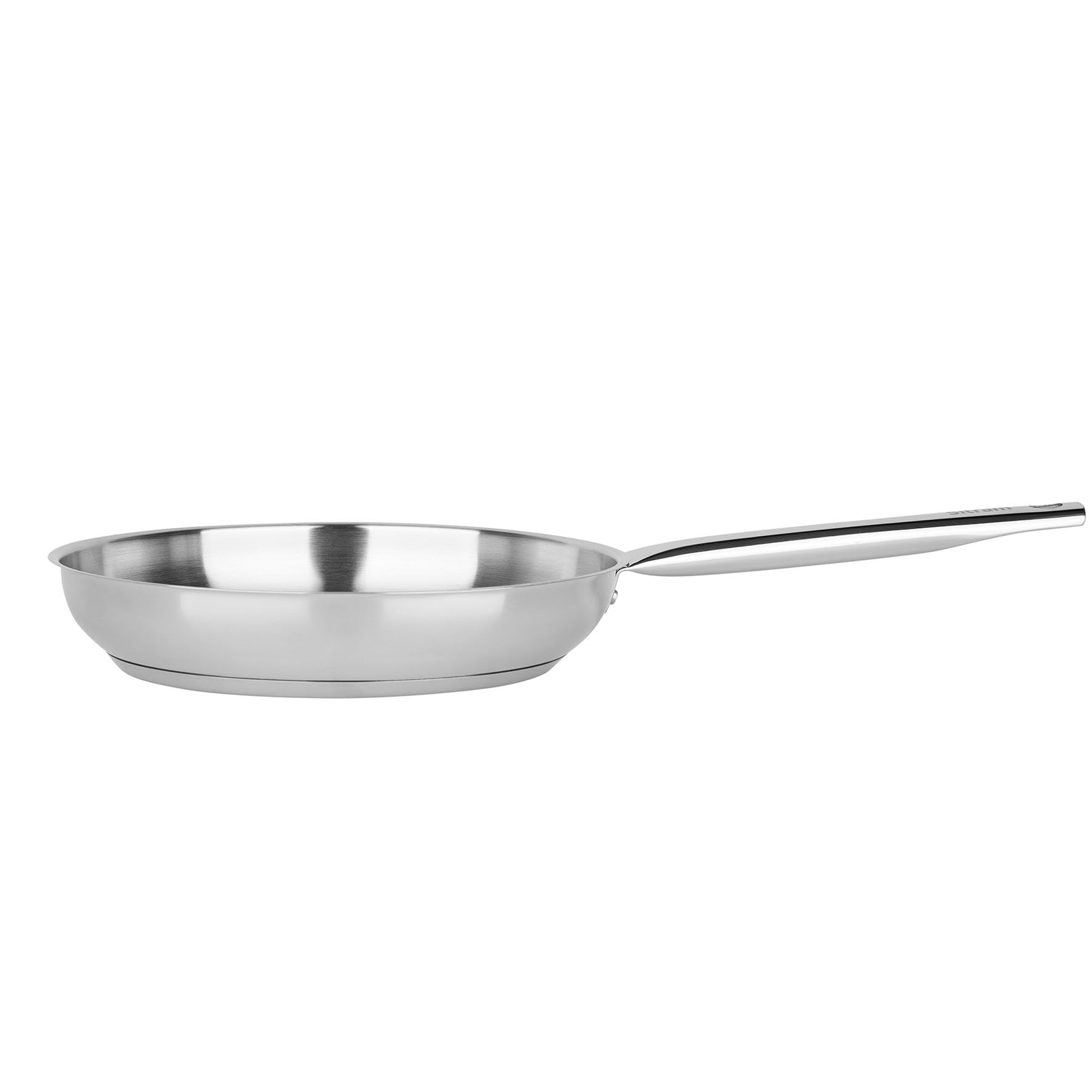 Sitram 717092 Padella Endurance Ø20 cm 100% acciaio inossidabile - fondo triplo spessore - Interno senza rivestimento nocivo - Tutti i fornelli inclusi induzione