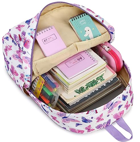 CAMTOP Preschool Backpack for Kids Girls Butterfly Toddler Backpacks Kindergarten School Bookbags(Age 3-8, Colorful Butterfly) - Image 7
