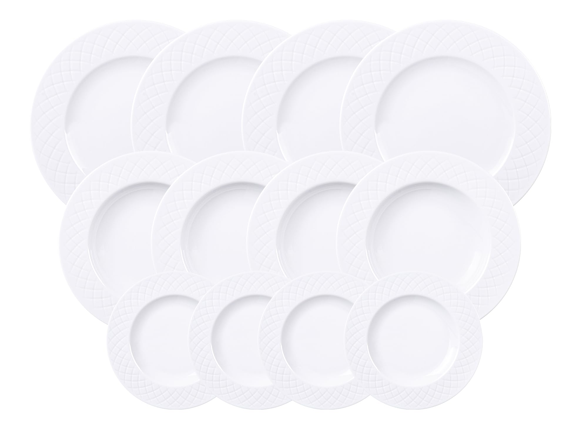 Tramontina Vajilla Platos Porcelana Ingrid 12 piezas
