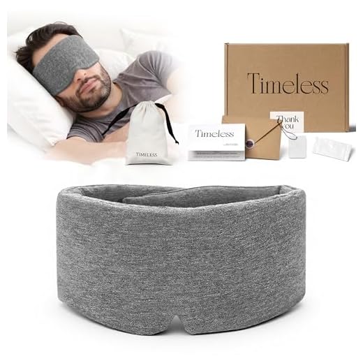 Adjustable Grey Modal Eye Masks for Sleep