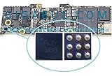 motherboard iphone 5s rosak  U1201_RF - Conversor de señal AJY IC chip de 9 pines para placa motherboard para iPhone 5