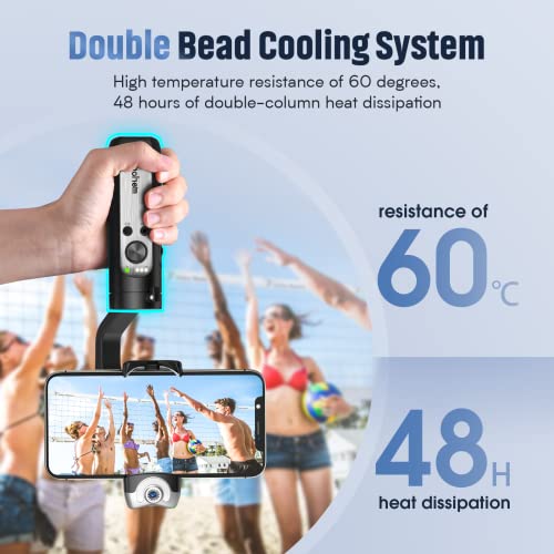 Gimbal Stabilizer For Smartphone 3-Axis Phone Gimbal W/ Ai Tracking Sensor Inception Timelapse Lightweight Foldable Gimbal For Iphone 14 Pro Max/Samsung S22 Vlog Stream Live Video, Hohem Isteady V2 #TOP7