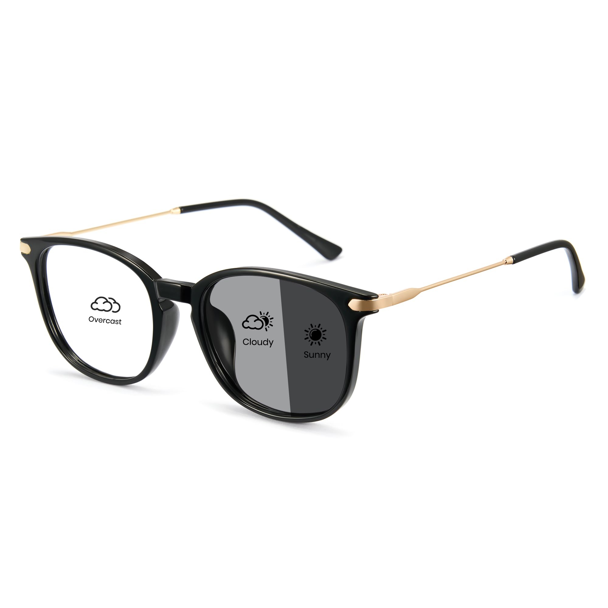 Cyxus Occhiali Fotocromatici Uomo Donna con Protezione UV Filtro Luce Blu 8354