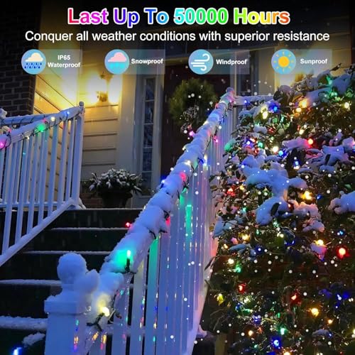 Image of HashWOW 21 Mtr Multicolor LED Pixel String Light | 360 Decorative Copper Wire Fairy Lights for Diwali, Christmas, Wedding, Party & Home Decoration | Brightcolor LEDs | (Pack of 1)