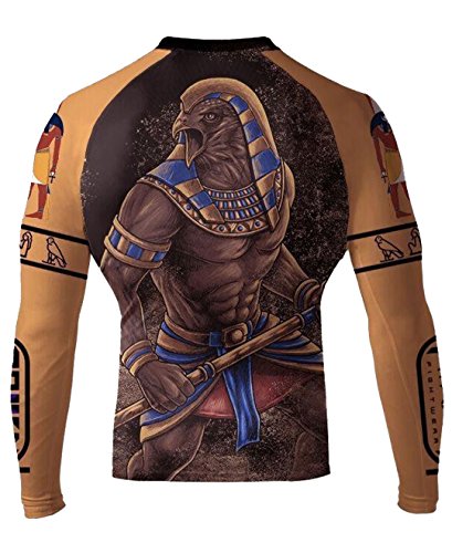 Raven Fightwear Men's Horus MMA BJJ Rash Guard Black Medium