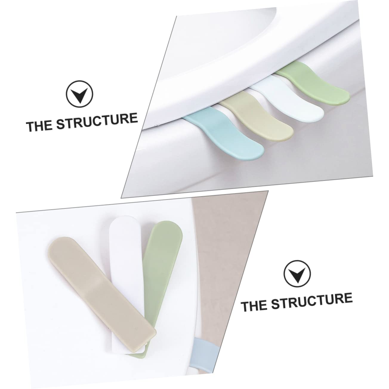 HOMSFOU 12 Pack Toilet Cover Lifters t Seat Handles for Bathroom Easy Installation Maintenance