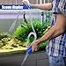 UHANBUT Siphon Pump for Gasoline, 5.84FT Portable Manual Water Pump with Siphon Hose, Universal Car Fuel Transfer Hand Accessories for Oil Diesel Aquarium (2PCS)