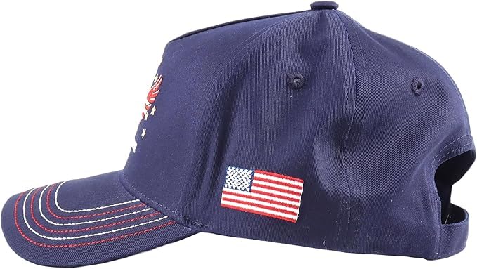 Image of Freedom-Eagles Hat, American Flag Trucker Hat, Snapback Mesh USA Flag Baseball Caps