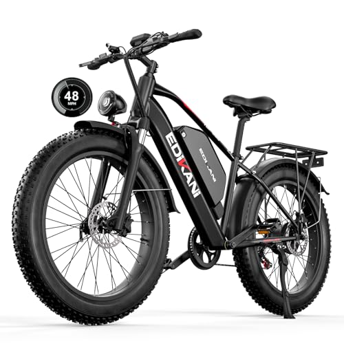 E Bikes for Adults Electric, 48MPH 52V 32Ah Fast Electric Bike Max 130 Miles, Peak 3000W Electric Bike, 26" Fat Tire Ebike, E Mountain Bike, Electric Bicycle with Hydraulic Brake, Front Suspension