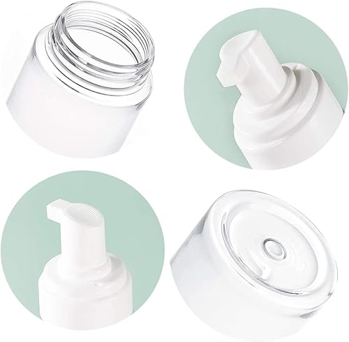 Miniatura 2 de Botella de espuma recargable de plástico transparente de viaje de 5.1 fl oz, dispensador de bomba de jabón, para limpieza, viajes, maquillaje (2