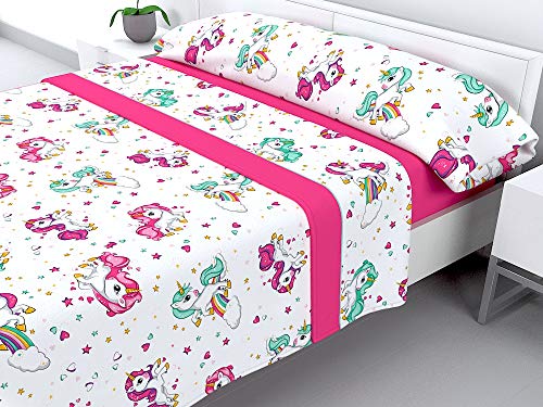 Cabello Textil Hogar - Juego de sábanas Infantiles de coralina con 3 