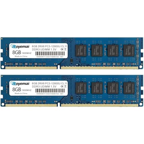 Mémoire DDR3 1600 PC3-12800U pour réparer un ordinateur de bureau lent et saturer le multitâche