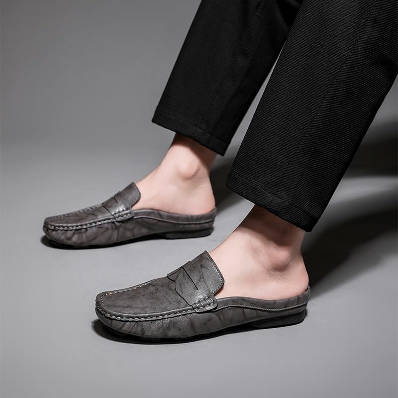 Men's Loafers Round Toe Moccasins Penny Loafers Faux Leather Half Loafers Shoes Flexible Comfortable Lightweight Classic Walking Slip-on4