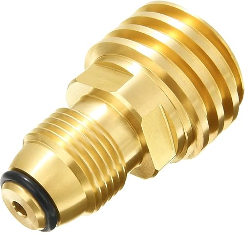 ANPTGHT Adaptador universal de tanque de propano antiguo a nuevo convierte la válvula de servicio de tanque POL LP a QCC1Tipo 1 manguera o regulador