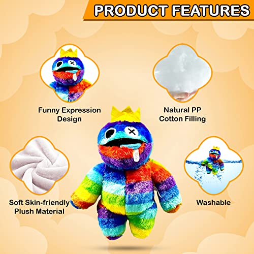 Twcare Rainbow Friends Rainbow 12 Inch Tall Plush Toy, Rainbow Friends Soft Stuffed Animal Plush Toys, Rainbow Friends Plushies Toys For Fans Kids Adults Birthday Thanksgiving Christmas #TOP2