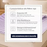 Pillow Top Casal Anatomic High Resilience Espuma Premium BF Colchões glide