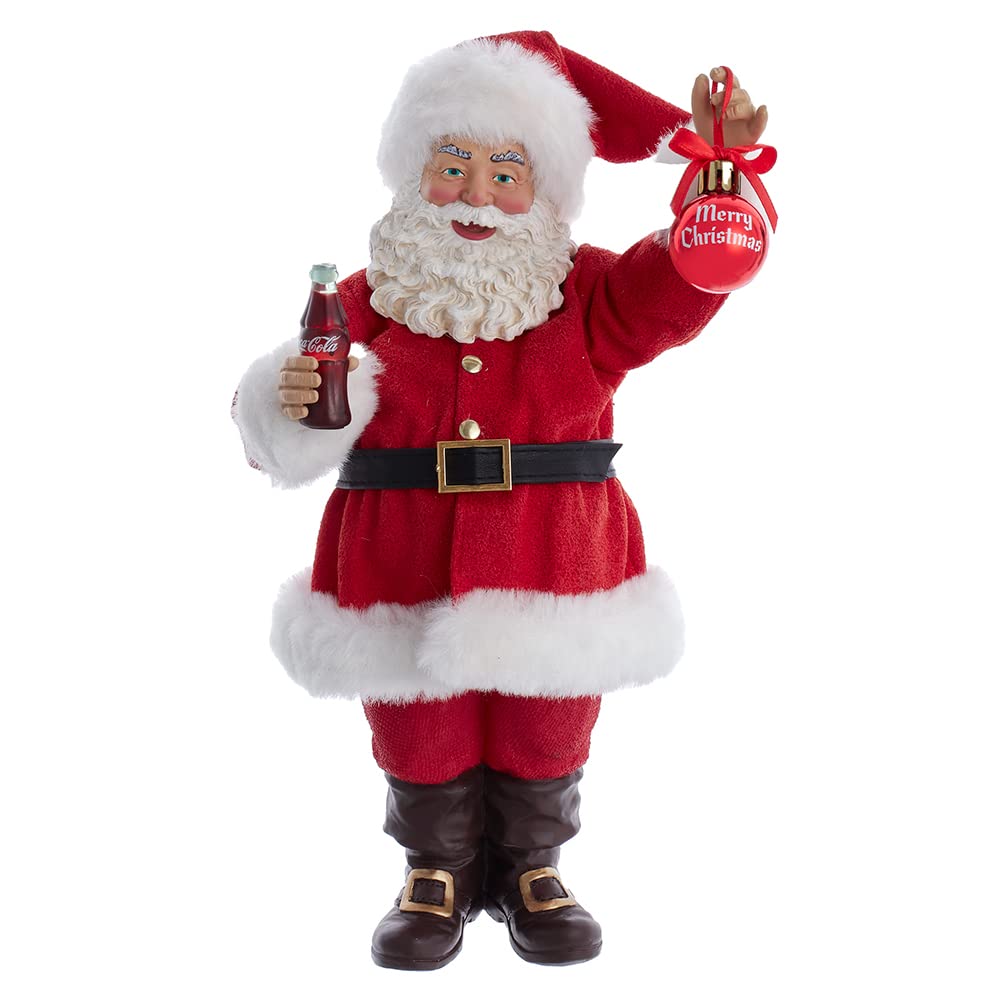 Figurine Père Noël Coca-Cola Kurt Adler 24 cm objet de vitrine
