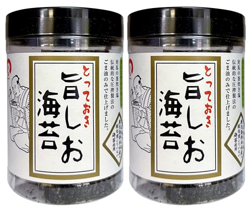 無添加とっておき旨しお海苔・酸処理なし(10切40枚入:板のり4枚分)×2パック ■宅配便 ■鹿児島県出水産のり使用、圧搾法ごま油と浜御塩で味付け、韓国風の味付