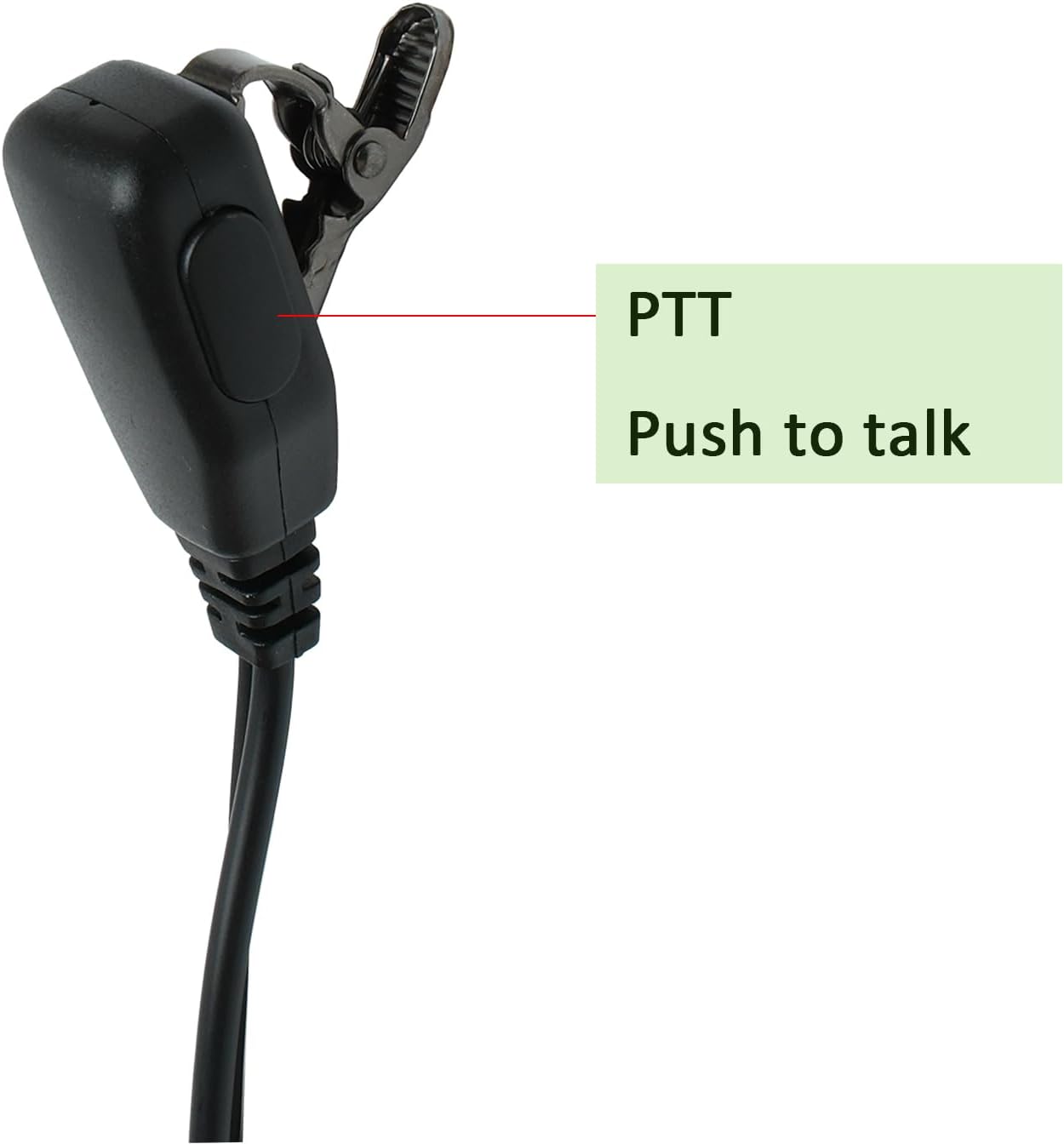 G Shape Headset with PTT Mic Compatible for Baofeng UV-5R BF-888S BF-F8HP BF-F9 Kenwood TK-3140 TK-2202 TK-3400 TK-3402 TK-3107 Two Way Radio 10Pack