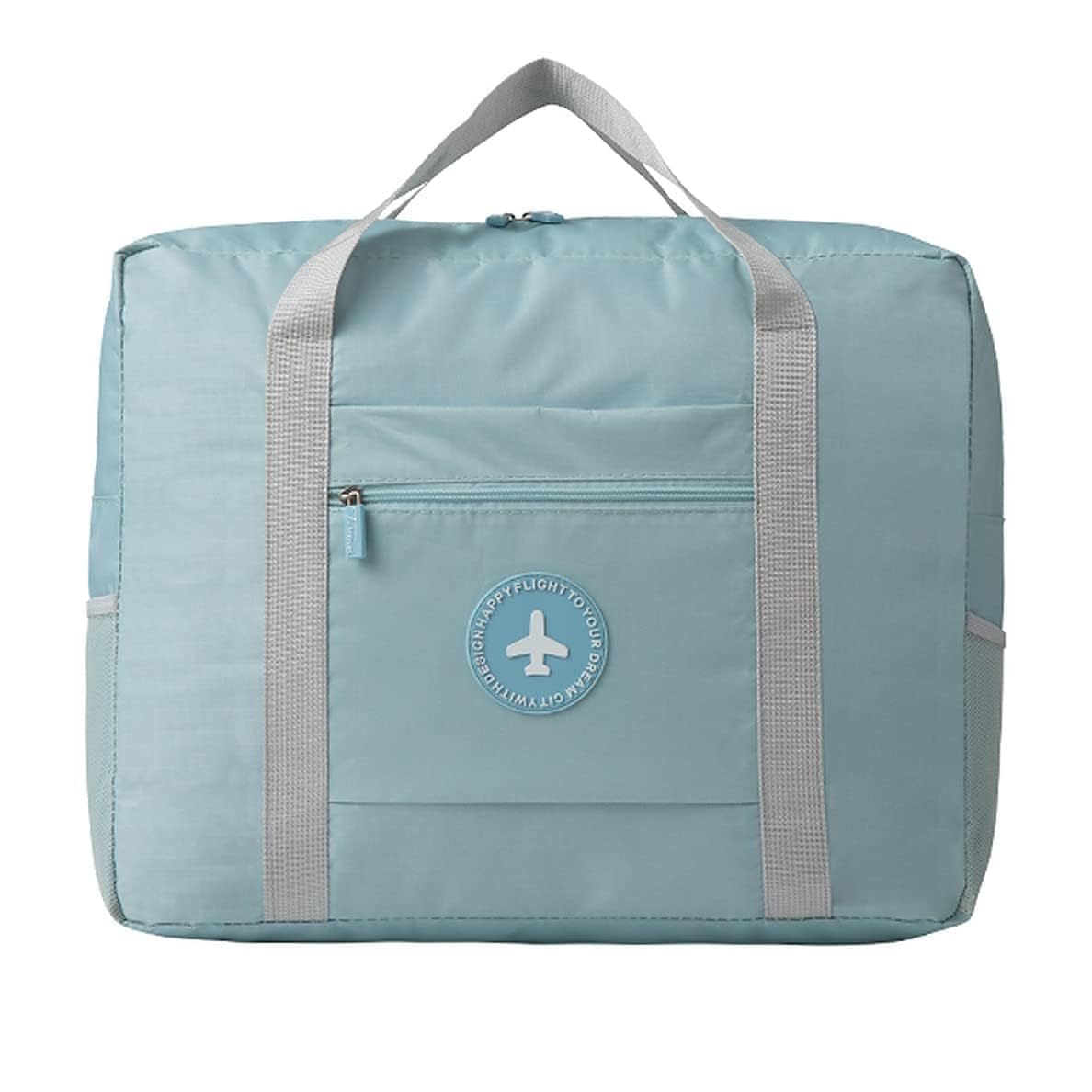 quakzapp Travel Bags for Luggage Spacious with Pockets Foldable Weekender Zipper Duffle Bag for Travel Stylish Handbag Conveniently Carry on Trolley Bag Waterproof (44 x 18 x 35 cm) (Blue)-picture-43