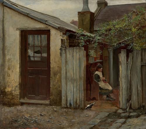 Tableaux Graffiti Art Mural Fille avec oiseau Frederick McCubbin SERENDIPITP Affiche 60x90cm