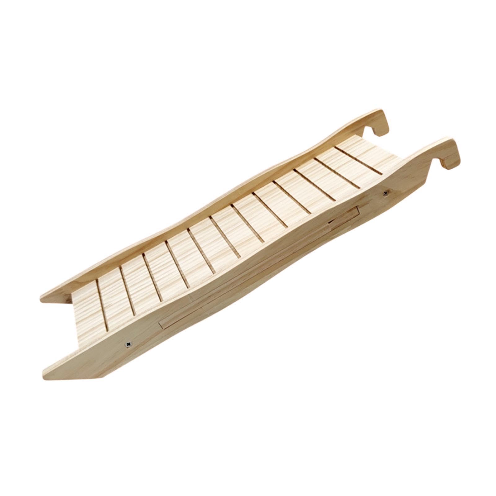 Rampa per Conigliera, Scaletta Sospesa in Legno per Gabbia di Criceto, Gioco di Arrampicata, Ponte a Scaletta in Legno per Topi, Piccoli Animali, Cinc, a