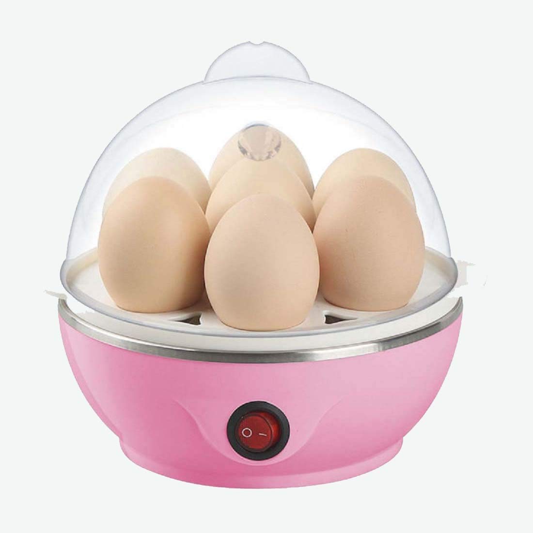 AJB Stainless Steel 7 Egg Cooker with Tray (Standard Size, Multicolour)-image-19