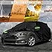 Waterproof Car Covers Replace for 1999-2025 Ford Focus Hatchback, 6 Layers All Weather Custom-fit Car Cover with Zipper Door & Windproof Bands for Snow Rain Dust Hail Protection (Hatchback)