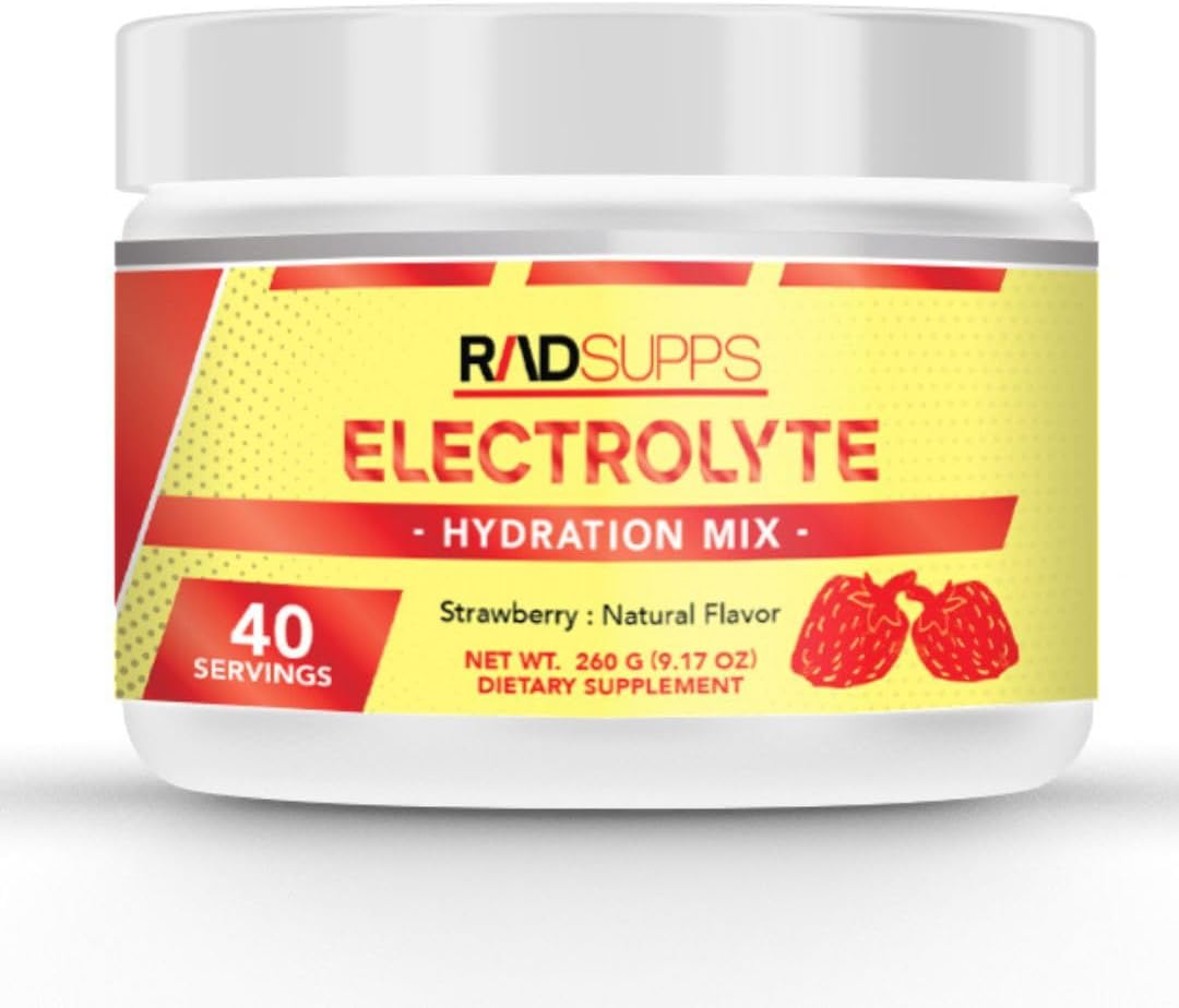 Electrolyte Hydration Mix – Premium Electrolytes Powder – No Sugar Hydration Powder – Electrolyte Drink Mix for Optimal Hydration and Recovery (40 Servings) (9.17oz, Strawberry) Electrolyte Hydration Mix – Premium Electrolytes Powder – No Sugar Hydration Powder – Electrolyte Drink Mix for Optimal Hydration and Recovery (40 Servings) (9.17oz, Strawberry)