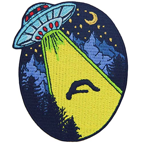 Rocking Planet RP963R Ufo Loser Collector Get In X File Patch Alien Badge Embroidered Biker Applique Iron cover
