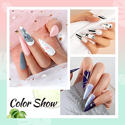 Saint-Acior 36W UV-LED Nagellampe Starterset 10x Gel Lacken für UV Nageldesign Gelnägel Nagelset uv Gel Lacken Set – Bild 3