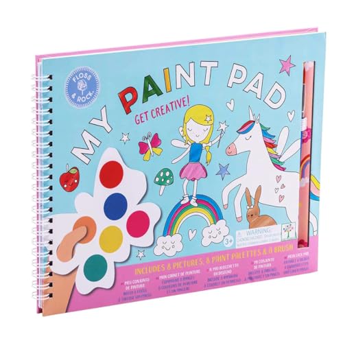 Floss & Rock Kit de dessin d'art et d'artisanat pour enfants, fournitures créatives, palette de peinture pour garçons et filles avec kit d'apprentissage au pinceau, à partir de 3 ans